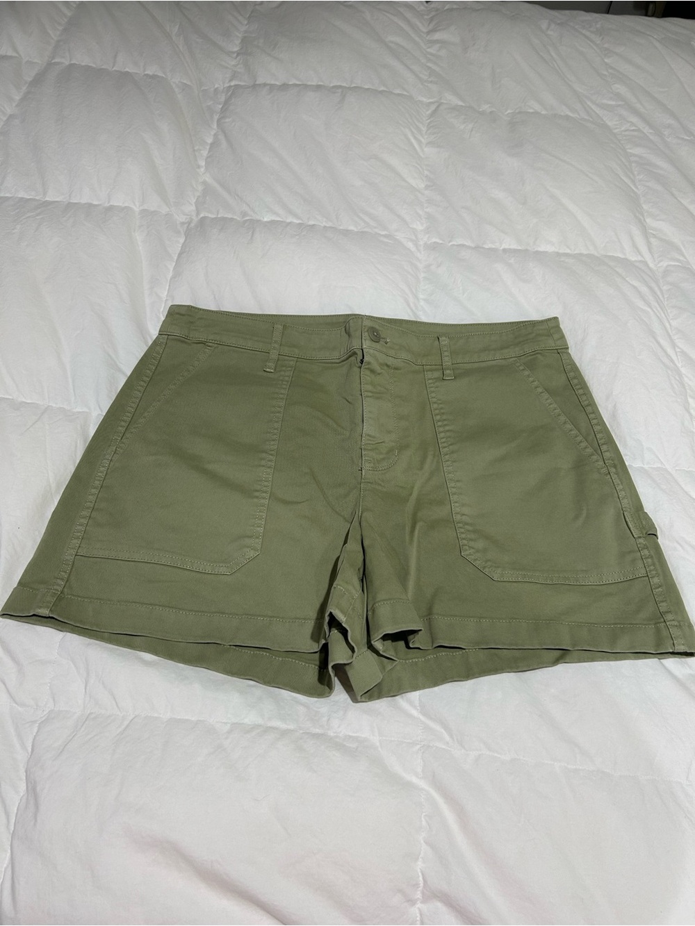 J. Crew Olive Utility Relaxed-Fit Shorts